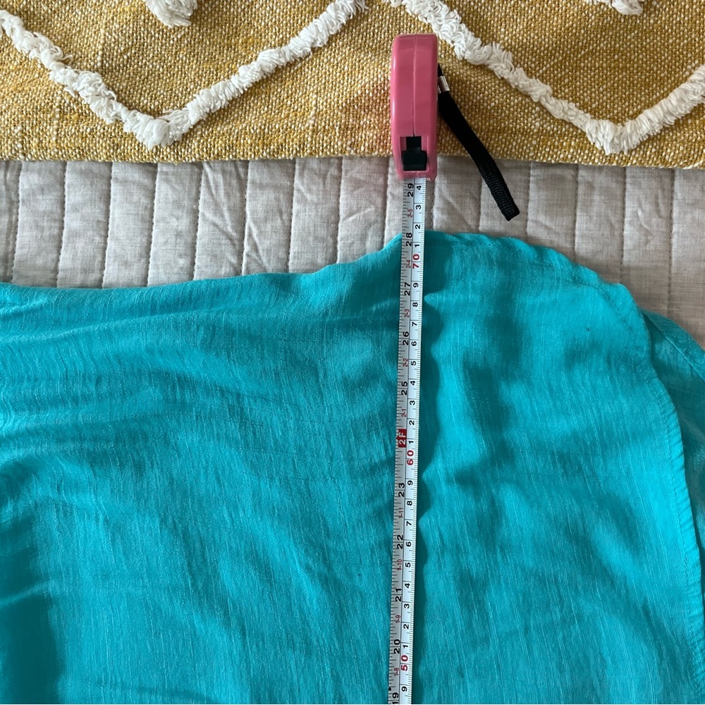 Spence Turquoise pullover Blouse - Picture 9 of 9